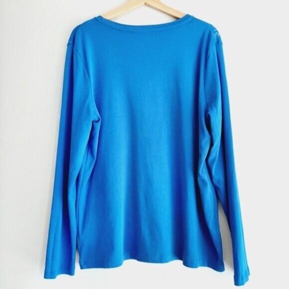 NORTHERN REFLECTIONS Floral & Scroll Pattern Crewneck Top Sz XXL - Picture 5 of 7